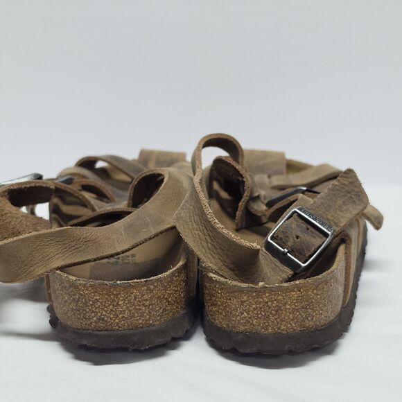 Birkenstock Zadar Sandals EU 42 Mens US 9 Womens 11 Fisherman Tan Nubuck Leather main image 5